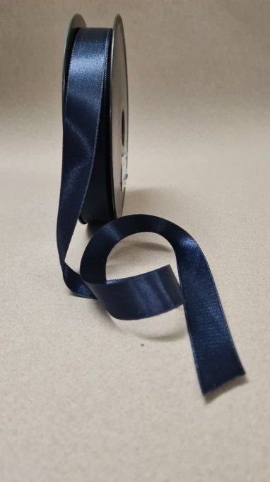 Ruban satin marine