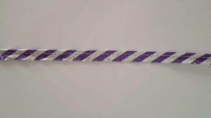Passepoil lurex  violet/argent