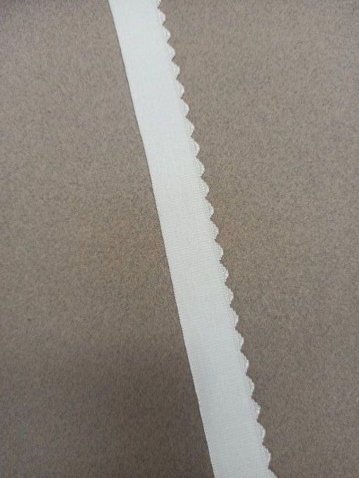 Elastique lingerie  12 mm blanc au mètre