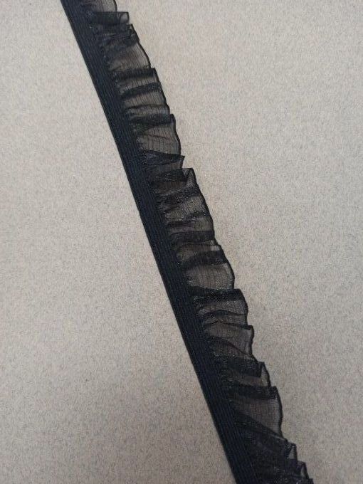 Elastique lingerie 20 mm noir au mètre 