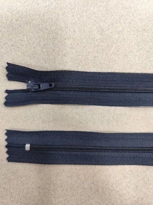 Fermeture éclair nylon marine à la pièce