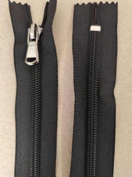Fermeture noire spirale maille 5 - 30 cm à la pièce