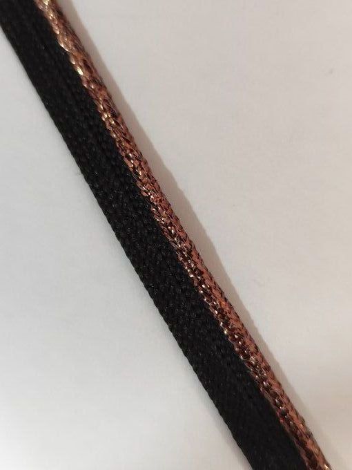 PROMOTIONS PASSEPOILS NOIR/CUIVRE 10MM 100 METRES -