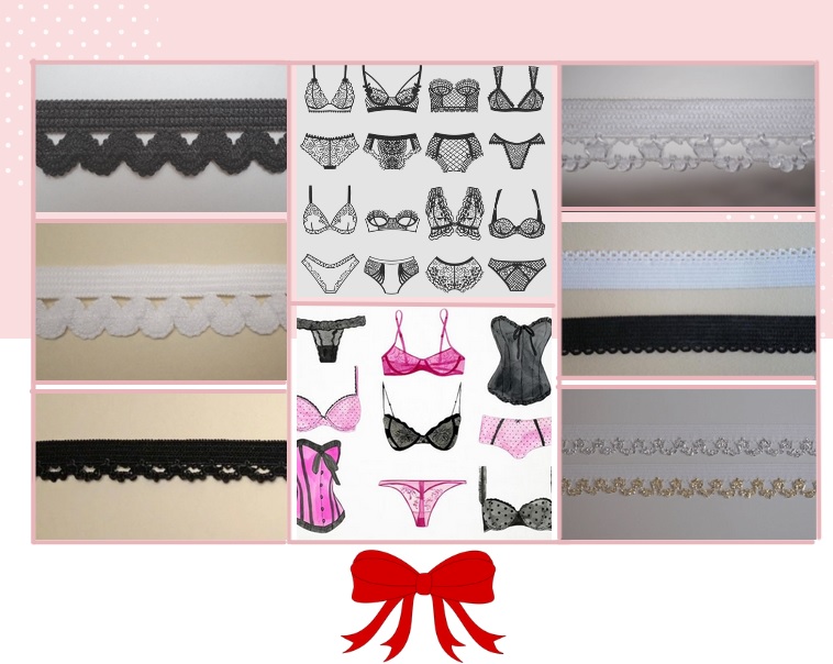 accesoires lingerie-élastique plat-ruban satin-élastique lingerie-ruban polyuréthanne-antidérapant-biais élasthanne