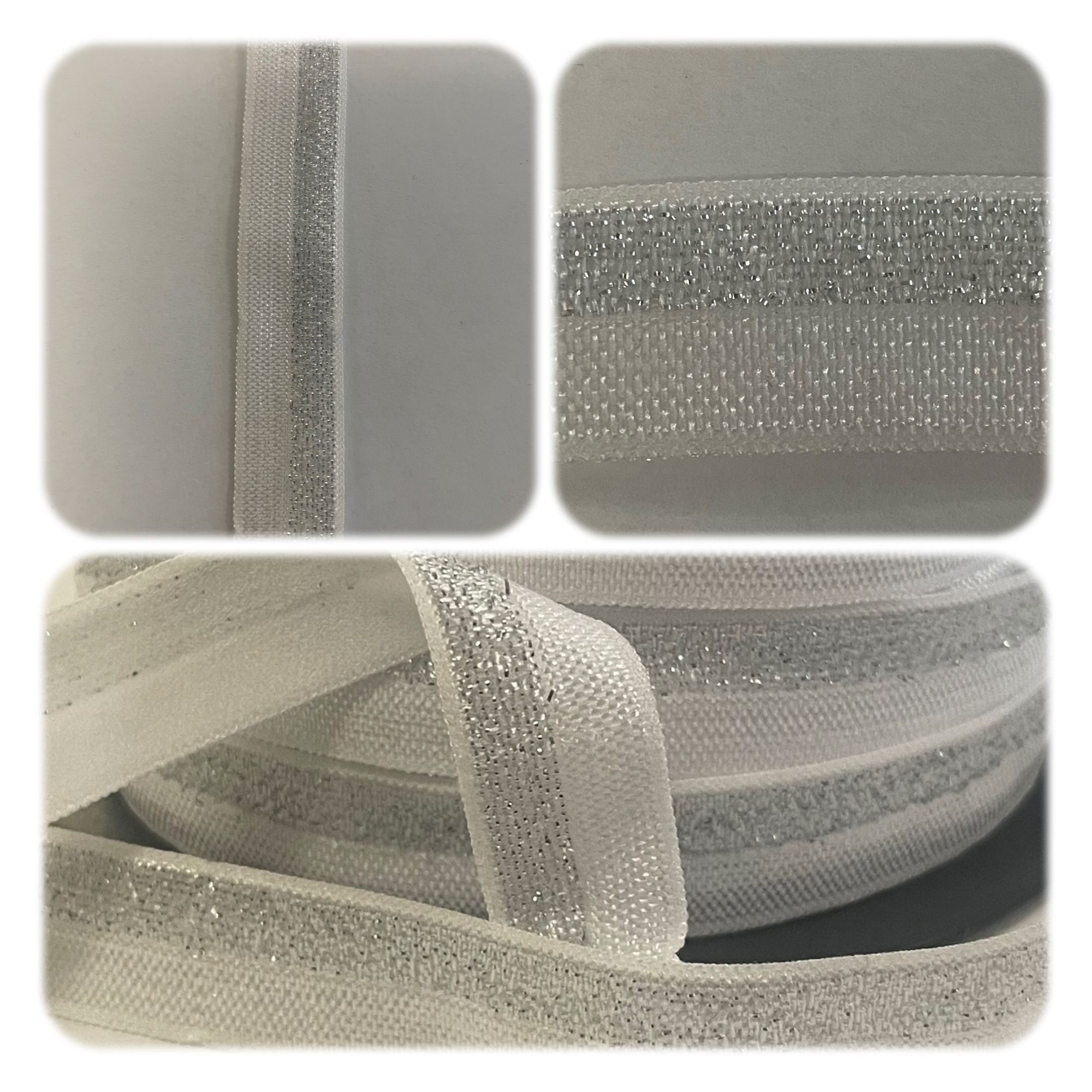 biais élasthanne couture doré argenté _axe mode accessoires