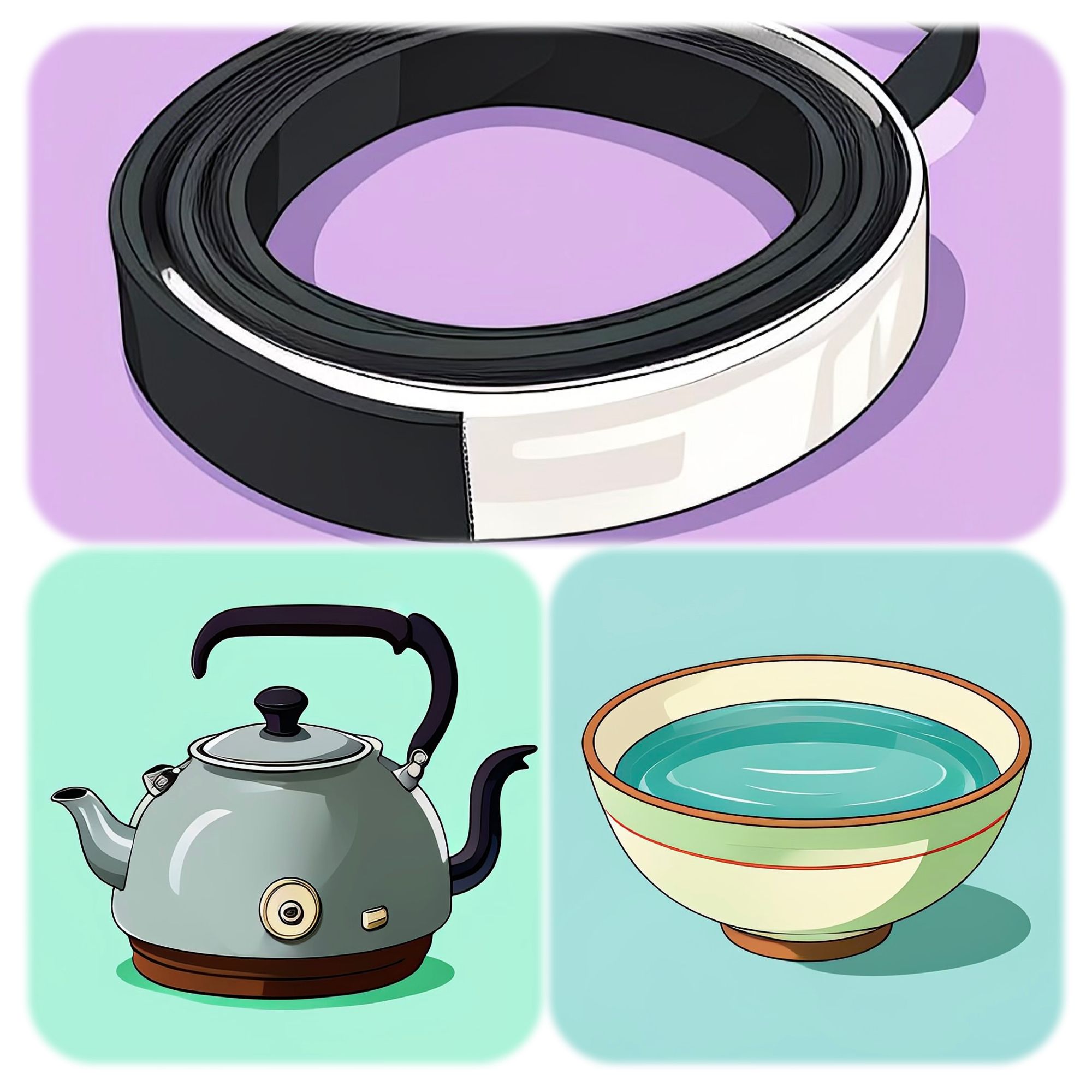 bouilloire avec bol eau chaude couture élastique _axe mode  accessoires