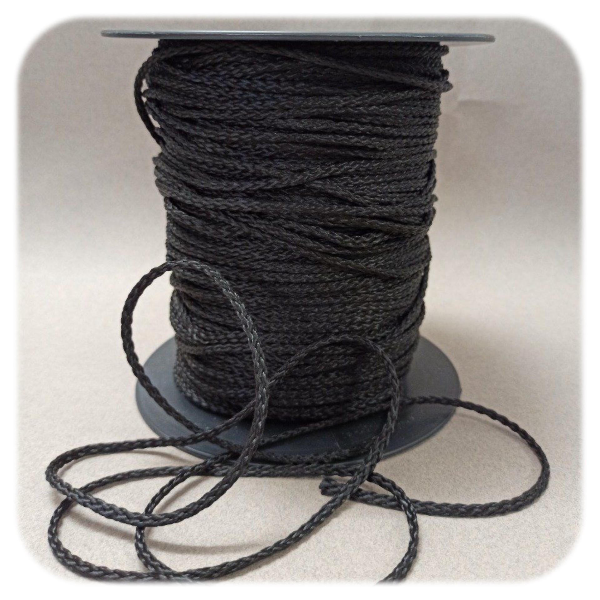 Cordon polyester noir _ axe mode accessoires