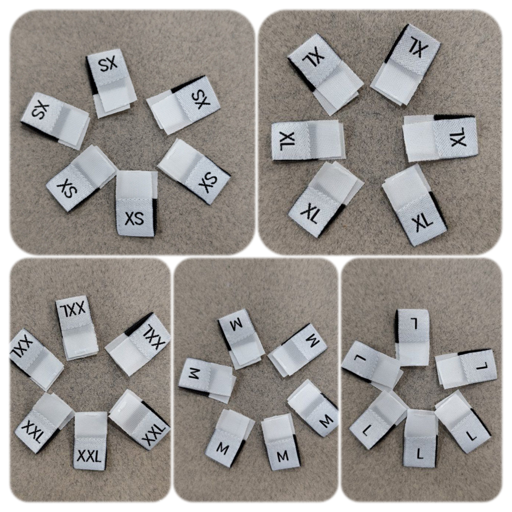 étiquette taille tissés _ axe mode accessoires