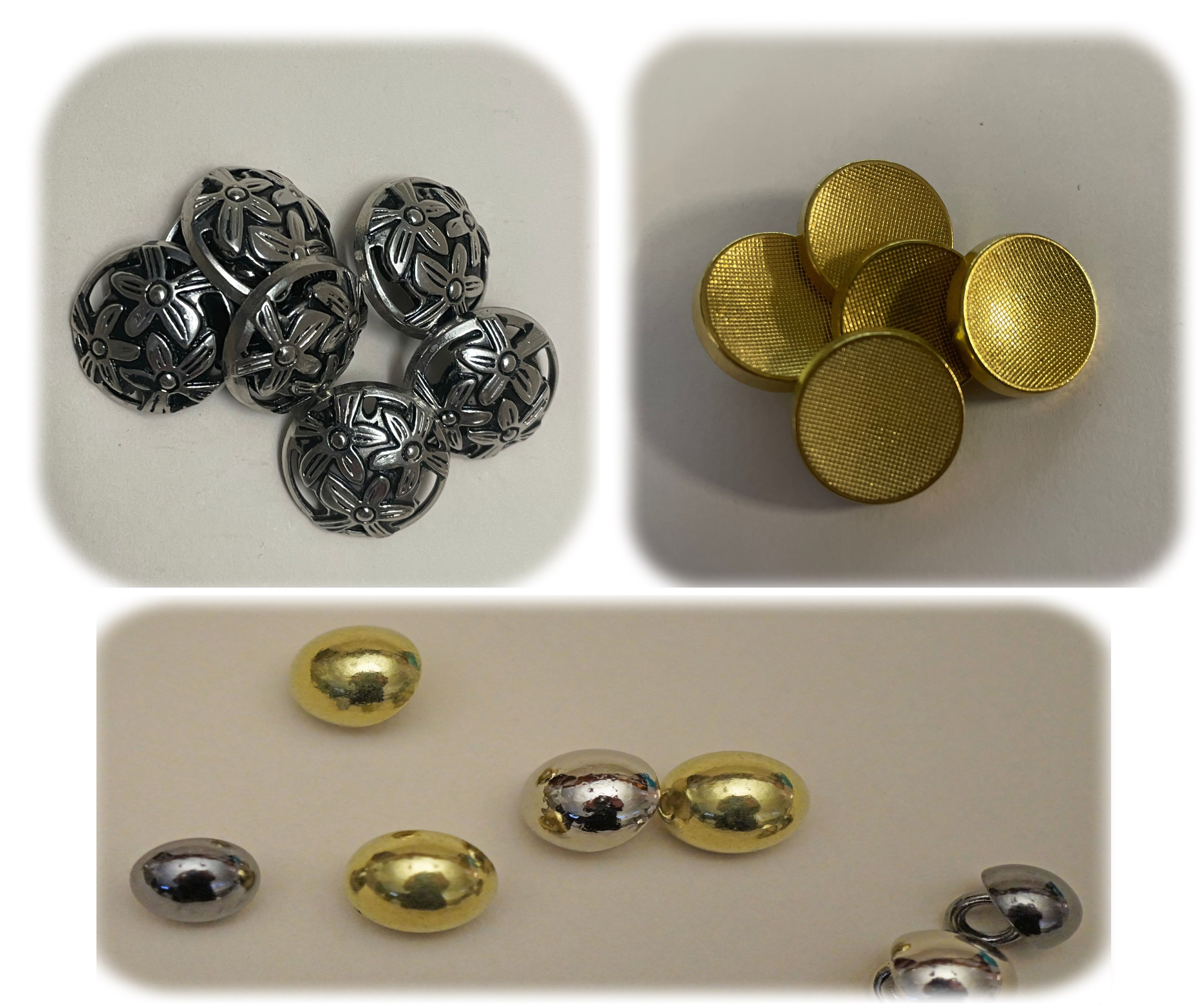boutons en métal _axe mode accessoires